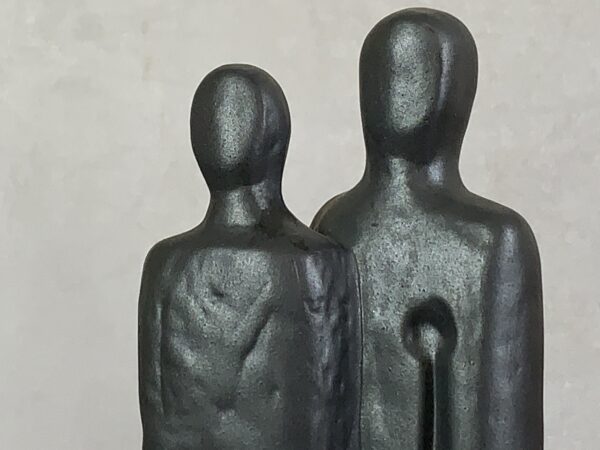 Pareja Rustica 33 cm. Metalizado - Imagen 3