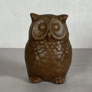 Búho 14 cm. Patina Madera
